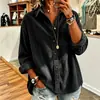 2026 Ropa de Otoño e Invierno Transfronteriza Europea y Americana Nueva Camisa Chaqueta de Pana Casual Holgada Gruesa de Manga Larga para Mujer con Rayas y Cuello de Solapa