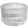 Suporte para Vela de Vidro com Cera Espessa de Listras Verticais, Pequena Capacidade, Suporte para Cera de Aromaterapia, Recipiente de Fragrância para Quarto, Enfeites, Cor Pode Ser Feita