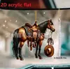 Adornos Navideños Colgantes para Coche Transfronterizos Decoración de Interior Acrílico Mini Salchicha con Forma de Juguete Colgante para Coche Regalo