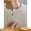 Camiseta de tricô com gola Henley de manga curta para homens, verão, estilo old money, toque de luxo, business casual, manga curta