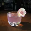 Traje de Curling estilo japonês Copo Criativo para Beber Coquetéis Whisky Gelado Vinho com Copo de Cristal Boca Inclinada Aquecedor