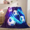 Manta Suave de Franela con Temática Deportiva, Tamaño Mediano, Adecuada para el Hogar, Regalo, Decoración y Uso Múltiple