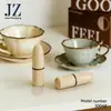 Jinze tampa de injeção de cabeça de bala batom plástico concha oca mini tubo de batom tubo de batom 9mm material de embalagem de plástico