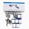 Grifo Mecánico Universal de Brazo de 1080 Grados con Salida de Agua Giratoria, Aireador Extensible para Lavabo, Caño Giratorio para Fregadero