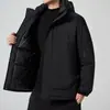 Roupas de Algodão de Inverno Jaqueta Grossa de Algodão Masculina Roupa Externa à Prova de Vento para Jovens Jaqueta Impermeável Casaco Roupa de Montanhismo Roupas Quentes de Algodão Masculino