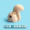 Borrador con forma de animal tridimensional papelería para escuela primaria tecnología negra goma 3D no tóxico limpio sin costuras suministros de aprendizaje