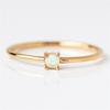 Amazon AliExpress Explosões Chapeamento 18K Ouro Pérola Anel Fino Mori Slim Quatro Garras Anel de Pérola para Mulheres