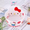 Tigela de melamina em forma de desenho animado, utensílios de mesa infantis, melamina criativa, antiqueda, KT, melodia de gato, tigela de comer de bebê, porcelana