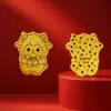 Pegatinas personalizables de oro puro 999 para teléfono para abrir regalos, regalos promocionales, regalos de papel de oro, venta al por mayor de fábrica