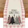 Camino de mesa navideño más vendido transfronterizo, mantel con estampado de Papá Noel, mantel decorativo navideño, mantel para mueble de sala