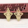 Yiwu Gold Ray color corona dorada DIY antiguo estéreo doble agujero colgante pulsera collar accesorios B1530-D