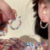 Aretes Dopamina Coloridos Nuevos, Aretes, Dulces, Frescos y Personalizados Nicho Estilo Ins Aretes de Alta Gama para Mujer Venta al por Mayor