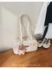 Bolsa de Axila com Padrão de Lichia Super Popular Coreana para Mulheres 2026 Nova Tendência Moda Maleta de Alto Padrão Bolsa Tote de Grande Capacidade