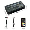 Ventoinha de Gabinete de Computador Hub RGB Luz Mágica Sincronização Interface 6 pinos 10 2 Controle Remoto Sem Fio Controlador