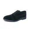Novo Estilo Masculino Retro Britânico Três Tiras Tamanho Grande Amarelo Fosco Cadarço Sapatos Formais de Couro