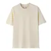 Talla Europea Estilo Americano Camiseta de Manga Corta 200g Camisa Cultural Atuendo de Pareja Color Sólido Talla Grande Unisex Algodón Fábrica Venta al por Mayor