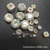 Rhinestones con Tachuelas de Máquina de 4 mm a 10 mm, Accesorios para Ropa con Forma de D, Rhinestones con Garras Tachuelados de Máquina, Botones con Garras Tachuelados de Máquina