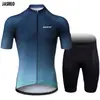 Conjunto de Maillot de Ciclismo de Manga Corta y Shorts de Verano de Secado Rápido para Hombre Versión Equipo de Ciclismo de Carretera de Montaña