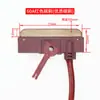 Colector de Línea Deslizante Sin Costuras Pieza de Escobilla de Carbón Hoja de Cobre / Tipo Resistente al Desgaste Elevado Zapata Colectora 30A 60A 100A
