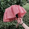 Guarda-chuva Que Floresce Quando Exposto à Água, Alto Valor Estético para Meninas, Ampliado, À Prova de Vento, Espessado, Uso Duplo para Sol e Chuva, Proteção Solar, Pequeno Guarda-chuva Automático Portátil