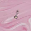 Acero Inoxidable de 16 Colores Ojo de Gato Labio Uña Espiral Interna 1.0 Diente Adorno Labial Hueso de la Oreja Uña del Cartílago Fondo Plano Adorno de Oreja Perforación