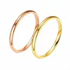 Anillo de acero inoxidable y titanio para mujer, venta al por mayor, nicho, de alta calidad, ligero, de lujo, ins, ultrafino, sin decoloración, esférico, de acero de titanio.