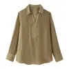 Camisa listrada casual solta estilo europeu e americano no atacado 4786265