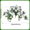 Popular Cruzando Fronteras 12 Ramas Enredadera de Gloria de la Mañana Flores Artificiales para Cestas de Flores de Otoño para Exteriores, Paisajismo y Decoración de Plantas para Patios