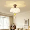 Lámpara de dormitorio estilo vintage 2026 modelo nuevo lámpara de techo conejo bailando en la nube lámpara de proyección para habitación infantil