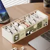 Caja Organizadora de Cables de Datos con Múltiples Compartimentos, Caja de Almacenamiento para Escritorio, Hogar, Cables de Carga, Cables de Alimentación, Accesorios para Auriculares, Caja Organizadora de Almacenamiento