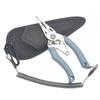 Pinzas de pesca multifuncionales de titanio con caño recto, tamaño pequeño, de bucle abierto, controladas por cable, para pesca al aire libre, disponibles en stock.