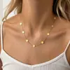 2026 Nuevo Collar de Margaritas Frescas y Gypsophila Estilo Europeo y Americano para Mujer, Cadena para Clavícula de Chica Dulce de Nicho, Suministro Directo del Fabricante