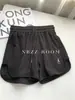 Verano 2024/Casual Correr Casa Pantalones Cortos Calientes Moda Femenina Sueltos Pantalones Deportivos Bordados Chicas Calientes Pantalones Cortos de Pierna Ancha Pantalones de Pijama