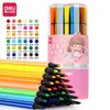 Plumones Acuarela Deli Hm654 12 Colores Lavables 36 Especial para Arte Infantil 24/48 Plumones de Dibujo Set de Graffiti Mayoreo