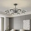 Nueva Lámpara Colgante Minimalista Popular de Espectro Completo, Lámpara LED Moderna y Sencilla para Sala de Estar, Dormitorio y Comedor, Luminaria Protectora para Ojos y Anti-Luz Azul
