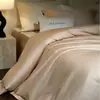 Atacado Italiano Luxo Leve High-End Cor Sólida Roupa de Cama Lençóis 100s Fio Duplo T500 Algodão de Fibra Longa Algodão Puro Conjunto de Quatro Peças 2