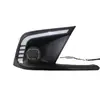 Aplicable Transfronterizo Luces Diurnas Honda Civic Marco de Luz Antiniebla Frontal Modificado Civic Luces de Circulación Diurna de Flujo LED Dropshipping