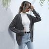 Suéter de punto Mori Twist de color liso largo para mujer, de la estación independiente de Amazon de otoño, comercio exterior transfronterizo en Europa y América.
