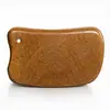 Tabla Raspadora de Sándalo Verde para Masaje de Cuerpo Completo, Herramienta Universal de Masaje de Meridianos, Masajeador Facial de Sándalo Dorado, Artesanía de Madera Engrosada al por Mayor
