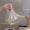 Rosa Claro Entrelaçado~Renda Sexy de Luxo Leve Francês Calcinhas Puro Desejo Malha Respirável Oca Triângulo de Algodão Puro Calcinhas Femininas