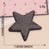 Adesivos de pano de estrela de cinco pontas Duoku acessórios de vestuário acessórios sapatos e chapéus conta de mão DIY patch adesivos de lantejoulas de engomar adesivos de bordado