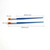 Pincéis de Ponta Plana para Arte Transfronteiriça Cerdas de Nylon Pincéis de Plástico Pincéis para Pintura DIY Infantil Tinta Guache Aquarela Pintura a Óleo
