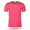 Camiseta de secado rápido con impresión personalizada de logotipos, campaña cultural, camiseta publicitaria, maratón, cuello redondo, manga corta, venta al por mayor