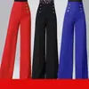 Calça Latina de Cintura Alta 2026 Novo Estilo Transfronteiriço Calça Larga Feminina Emagrecedora Versátil Calça Reta para Dança