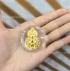 Pegatina para Teléfono Móvil de Oro Puro 999 2 Mg Dios de la Riqueza Caqui Ruyi Talismán de Paz para Atraer Riqueza y Hacerse Rico Regalo Popular Fabricante Venta al por Mayor