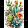 Nuevo Amazon Más Vendido Pintura de Diamantes 5D Cactus Diamante Redondo Diamante Completo DIY Sala de Estar Dormitorio Pintura Decorativa Lote de Fábrica