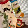 Calcetines Trendy de Dibujos Animados Lindos Originales Versátiles para Otoño e Invierno, Calcetines de Media Pantorrilla para Mujer, Calcetines Simples de Pingüino Pequeño para Estudiantes
