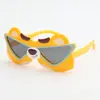 Lindas Gafas de Sol de Oso Fresa para Niños Protección UV para Bebés Gafas de Sol Polarizadas Gafas de Sol de Dibujos Animados para Niños y Niñas