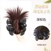 Pinza para Moño Bajo con Pasador de Pluma, Moño Esponjoso, Accesorio para el Cabello de Medio Moño