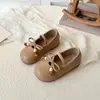 Zapatos Planos Elásticos para Niñas 2025 Primavera/Otoño Nuevos Zapatos de Cuero con Moño Moda Infantil Estilo Coreano Zapatos de Princesa para Niña Pequeña